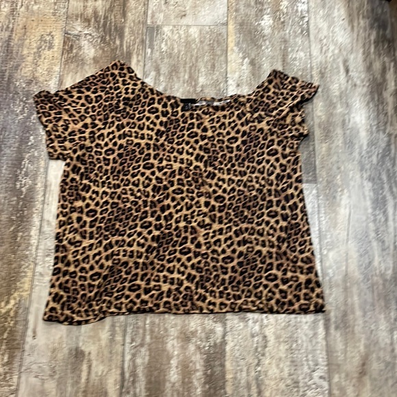 Cheetah Print off the Shoulder Top - Picture 1 of 1